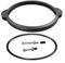 Homeponnew Kit de remplacement de collier de serrage pour filtre à sable de piscine avec joint torique, écrous et boulons en acier inoxydable pour système de filtre Intex SF90110-270 cm, installation