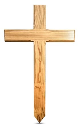 LIGNORIA Urnenkreuz 85 cm aus Holz – handgefertigt in Deutschland – hochwertiges Holzkreuz für Grab, Urne und Gedenkstätte – wetterfest und langlebig