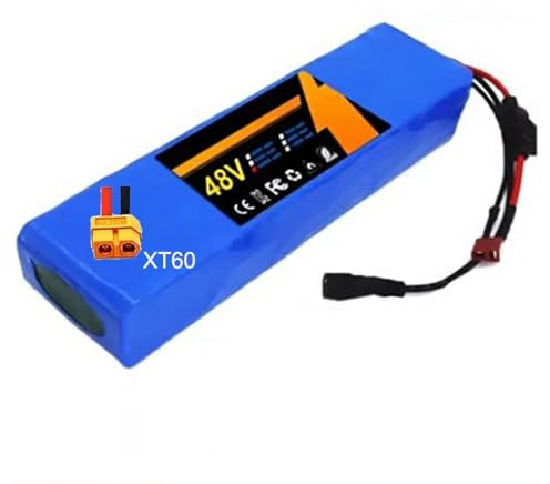 Batterie De Vélo Électrique 48V 100Ah Batterie Ebike 13S2P Rechargeable Étanche Batterie avec Chargeur Batterie Haute Puissance pour 150W 250W 350W 500W 1000W Moteur