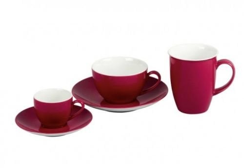Flirt By R&B Geschirr-Serie Doppio rot Material Espresso-Set 12 tlg. Doppio rot