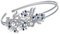 EVER FAITH® österreichischen Kristall künstliche Perle elegant Braut Haarband - blau-Silber-Ton N04447-2