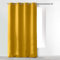 douceur d'Intérieur Absolu Ösenvorhang, Mikrofaser, einfarbig, Polyester, Polyester, senf, 140 cm x 260 cm