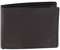 Harrys-Collection HC Schlichte Querformat Geldbörse in weichem Nappa Leder Doppelnaht RFID Schutz, Farben:Dunkelbraun