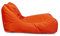 Ecopuf - Master Polyester Pouf Sessel Outdoor Chaise Longue - Sitzsack mit Staufach und Griff - Robuster Stoffsack - Entspannungssessel - Wohnungseinrichtung - 115x65x60cm, Orange Nc9