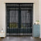 HSYLYM String Türvorhang Fensterdekoration Raumteiler Dekoration Einzelvorhang für Fenster 200x200cm Schwarz