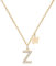 MJARTORIA Initial Necklace A to Z Gold Capital Letter Necklaces with Crystals Butterfly Pendant for Women Girl (Gold-Butterfly Initial Z)