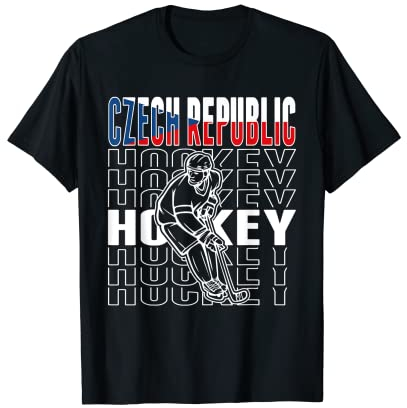 Tschechische Republik Eishockey-Fans Trikot – Support Czech Hockey T-Shirt