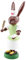 Thomas Preißler | Osterhasenfigur Osterhase Osterhäsin Hase | Höhe 10 cm | erzgebirgische Volkskunst | Osterfigur Osterdeko aus Holz | Häsin Krankenschwester