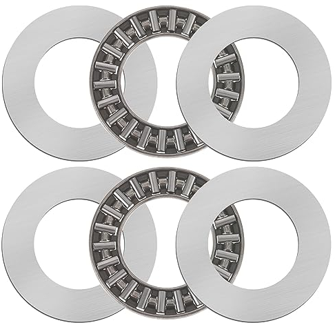 Thinp 2 set AXk2035+2As cuscinetti ad aghi assiali con 2 rondelle, cuscinetti ad aghi assiali con rondelle 35 mm, diametro interno 20 mm, cuscinetti a sfera a pressione, per macchine agricole