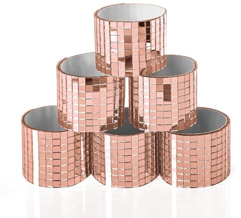 Art3dwallpanels 2364 Pieces carreaux de mosaïque autocollants - Carrés en verre - Carreaux de mosaïque - Pour bricolage et décoration -Rose