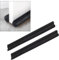 2X VOSSBACH Mikrofaser Tür Zugluftstopper Schwarz mit Doppeldichtung Türdichtung Türisolierung Dichtung Isolierung Windstopper
