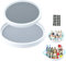 Zequech Organizador de cocina giratorio de 2 piezas (grande y pequeño), plato giratorio de 360°, estante para especias, plato giratorio de plástico para especias, aceites, botellas y cosméticos, base