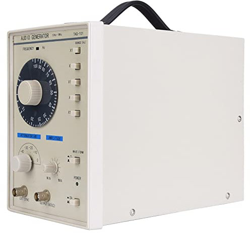 Hyuduo Generatore di Segnale, Generatore Audio a Bassa Frequenza 10 Hz-1 MHz per Manutenzione, Linee di Produzione e Amatori con Regolazione Fine, Valore di Picco 10 V (Spina UE 100‑240 V)