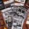 Ptyism 258 Stück/36 Blatt Kinofilm Scrapbooking Sticker, Multicolor, Matt, Kunststoff, Film, Film Icon, Geblümt, Stern, Indoor, Scrapbooking Sticker