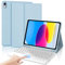 SENGBIRCH Keyboard Case for iPad 11th Generation (11, 2025) with Trackpad - UK Layout Detachable Wireless Bluetooth Keyboard with Touch Pad, Cover for iPad 10th Generation 10.9, Light Blue