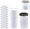 Lot de 10 gobelets jetables pour pistolets à peinture pneumatiques, avec graduation claire, pour peinture de voiture, avec déc