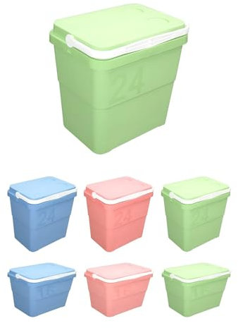 JARDIN202 - Nevera Portátil Rígida – Nevera Térmica con Asa para Camping, Barbacoa y Viaje | 24 L (Verde)
