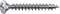 SPAX Universalschraube, 4,0 x 25 mm, 1000 Stück, Kreuzschlitz Z2, Linsensenkkopf, Vollgewinde, 4CUT, Vernickelt, E1J, 0241030400255
