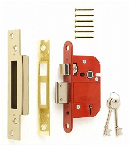 ERA Fortress 5 Lever Mortice Sashlock - (British Standard) - 2.5 Brass Sashlock