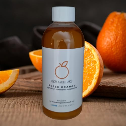 LUFTMAXX FRESH ORANGE Duftstoff- aufhellend - erleichternd- entspannend MADE IN GERMANY ! AKTION 3 Produkte kaufen - 1x Duft gratis ! für Luftreiniger -/ erfrischer, Kugel, Diffusor, Bowl,Lampe, Blow