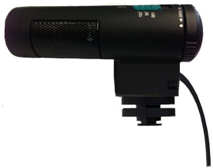 Digital Nc Microfono Stereo con Schermo Antivento (Shotgun) per Sony Alpha a6300 (Include Adattatore Mis)