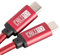 CABLETEX USB C cable to USB 3.0 type C 1, 2, 3m power and data cord nylon braid for USB 3.1 laptops and smartphones Nexus 5X, 6P, OnePlus 2, OP 3, HTC 10, MacBook Pro - RED/BLACK/BLUE