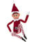Elves Behavin Badly 12 biegsame bewegliche Elfe mit Vinylkopf - Weihnachtszubehör (Roter Elfenjunge) 32aq33v1xxA