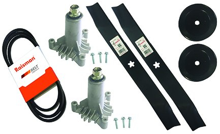 Raisman LT1000 106,7 cm Rebuild-Kit ersetzt 130794 Deck Spindeln, 134149 Mulchen Klingen, 144959 Deck Drive Gürtel, 173436 Riemenscheiben