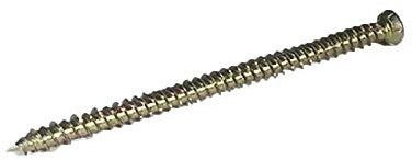 Reisser REI102CF Concrete Frame Screw 100-Pieces, 7.5 mm Diameter x 102 mm Length, Yellow