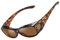 DUCO Herren und Damen Sonnenbrillen Polarisiert Unisex Brille UV400 Schutz Wrap Around Blendschutz Überbrille für Brillenträger Fit-over Polbrille 8953 (M - Tortoise)