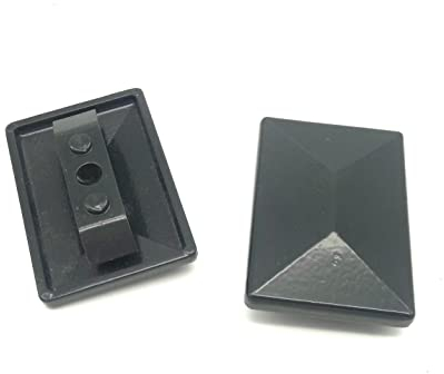 1x Pfostenkappe Abdeckkappe Alu anthrazit Doppelstabmattenzaun f.Pfosten 40x60 mm Zaunzubehör Zaunpfosten Zubehör Zaun Pfostenzubehör