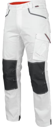 WÜRTH MODYF Bundhose Stretch X - professionelle Arbeitshose für Herren - Bundhose mit Reißverschluss - in der Größe 42 in Weiss