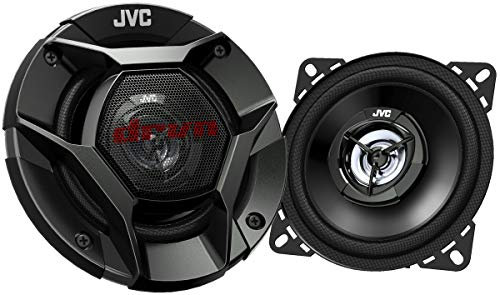 JVC CS-DR421 DRVN Serie 2-Wege 220 Watt Auto-Lautsprecher (koaxial) – 2er-Set (schwarz) mit neuem flachen Design