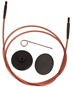 KnitPro K31297 Ingwer Kabel, Nylon, Braun, 126cm