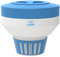 440 Dispensador flotante de cloro para piscina, se adapta a hasta 5 piezas de pestañas de cloro de 3 pulgadas, flujo ajustable, control, plástico resistente, adecuado para piscinas pequeñas y grandes,