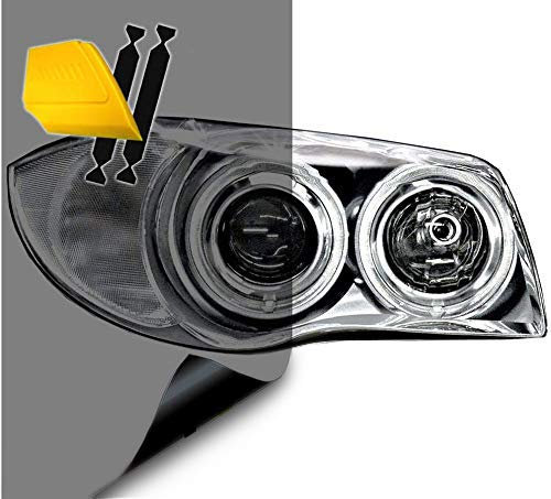 VViViD Air-Tint Headlight/Tail Light Window Tint (16 X 48 (w/Tools), Light Smoke Black)
