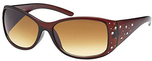 BEZLIT Sonnenbrille Damen Trendy Brille Sonnen Brillen Retro Elegant Designer A0558 Braun