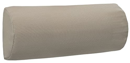 vidaXL Liegestuhl Kopfstütze mit Klebeband Kopfkissen Kissen Nackenkissen für Gartenliege Sonnenliege Liege Taupe 40x7,5x15cm Textilene