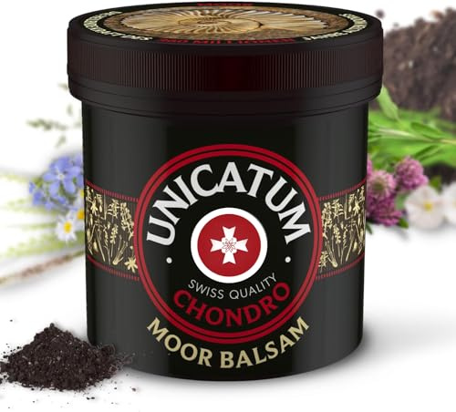 Moorbalsam Unicatum Chondro 250 ml - für Rücken, Gelenke und Muskelschmerzen, mit Kräuterextrakten Massage-Gel für Rücken und Gelenke - einzigartiger Kräuterbalsam hergestellt aus Moor und Kräuter