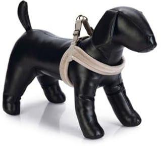 DBL DOG HARNESS VELURA GREY, M CHEST SIZE 58 CM