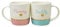 YöL Mummy & Daddy Mugs Set Baby Shower New Parents Newborn Gift New Bone China 12oz Celebration Home Kitchen Pink Blue Gold Foil Design