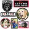 NiuniuC Custom Make Your Own Personalized Morale Patch Add Your Photo,Logo,Text Hook and Loop/Sew on/Iron on(Circle 3.1'' 5PCS)