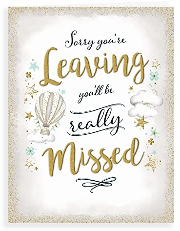Piccadilly Greetings Moderne Abschiedskarte, 20,3 x 15,2 cm