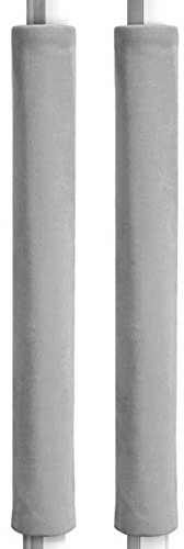 DAZZLEEX 2PCS Refrigerator Oven Door Handle Cover Kitchen Appliance Protector Home Decors 40 * 12cm Grey