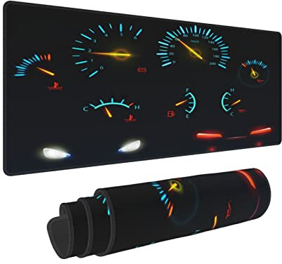 Grand tapis de souris antidérapant pour tableau de bord de voiture, indicateurs de balance, tapis de bureau XXL, tapis de souris pour ordinateur portable, ordinateur de bureau, 80 x 30 cm