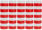 Luftschlangen Papier bunt Party Deko Geburtstag Hochzeit Set holografisch, Stück:5 Stück, Luftschlangen:Rot Weiss gestreift