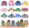 URAQT Filz Masken, Halloween Maske Party Kindermasken Masken Weihnachten Geburtstag Geschenke Weihnachten Halloween Geburtstag Karneval (O)