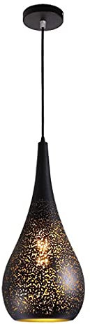 Kreative Mosaik Pendelleuchte E27 Retro Geschnitzte Eisen Kunst Lampenschirm Marokkanischen Kronleuchter Loft Industrielle Hängende Droplight Bar Hängelampe Deckenleuchte Cafe Decor Lightin (15cm)