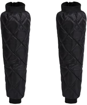 Motorrad Knieschoner,Warm Kniewärmer Motorrad Beinwärmer Winter Knieschützer Herren Damen Winddicht Legwärmer Thermo Plüschfutter Beinstulpen Knieprotektor mit Reißverschluss Beinschutz Outdoor