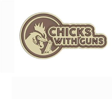 Emblem 3D PVC Patch Chicks with Guns Farbe: Coyote